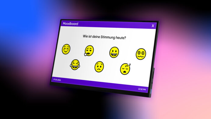 Welcome Screen: Moodboard Page